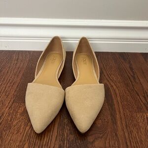 J. Crew Tan Flats Elegant Suede Loafers